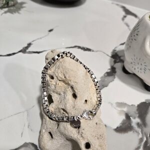 Tiffany & co Venetian style chain link bracelet in sterling silver 925.